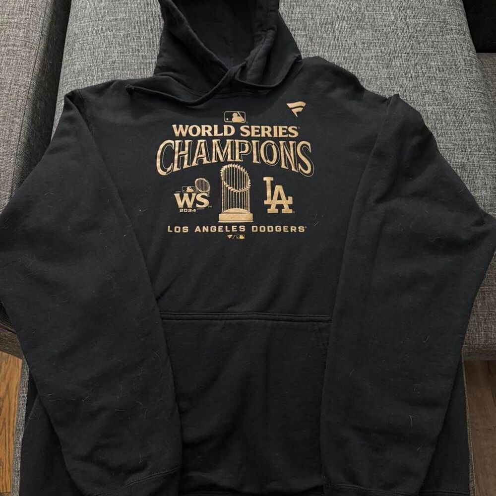 Fanatics Los Angeles Dodgers 2024 World Series Champions Black Pullover